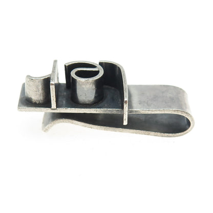 TENDLER 925 Sterling Silver Vintage Modernist Tie Clip