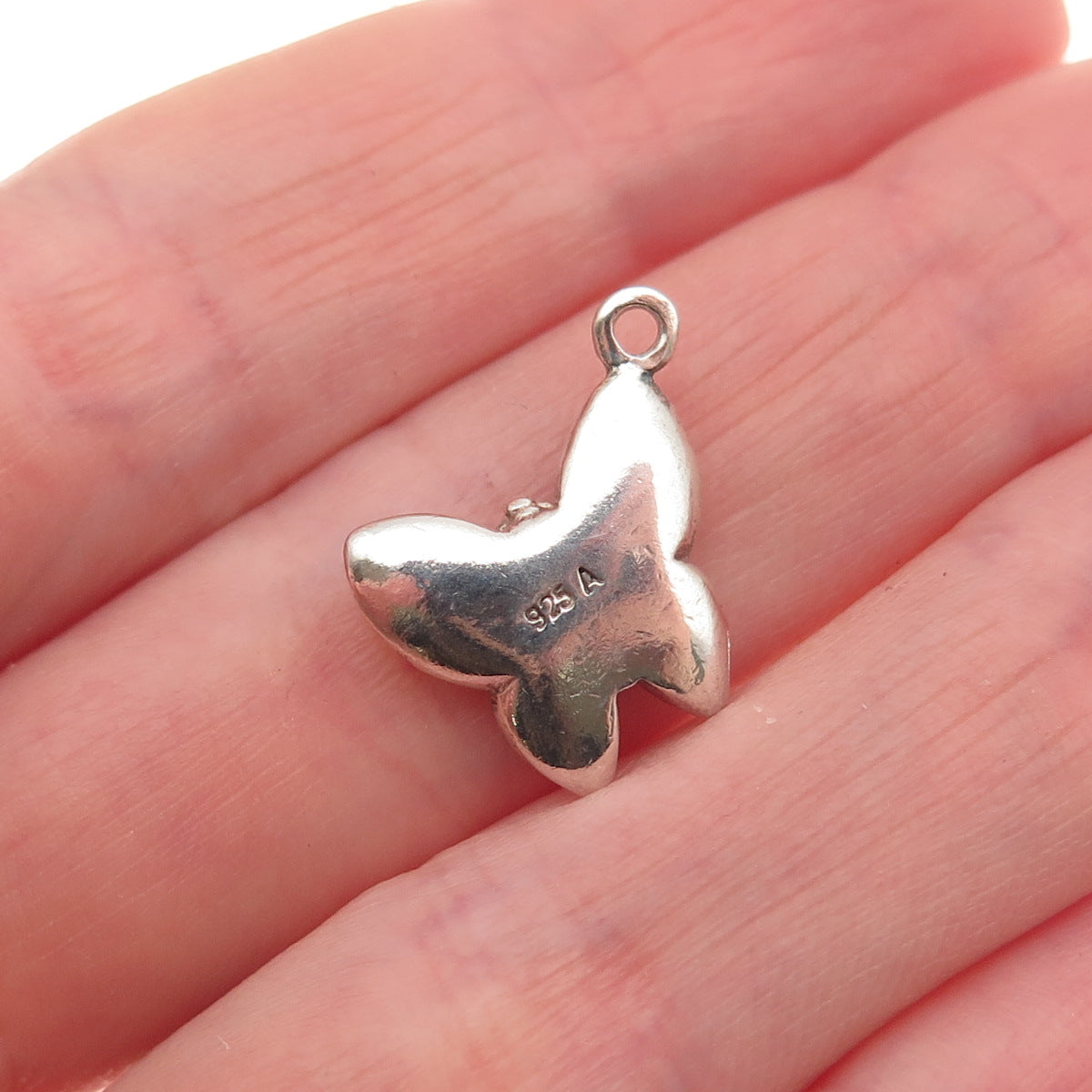 925 Sterling Silver Vintage Butterfly Mini Charm Pendant
