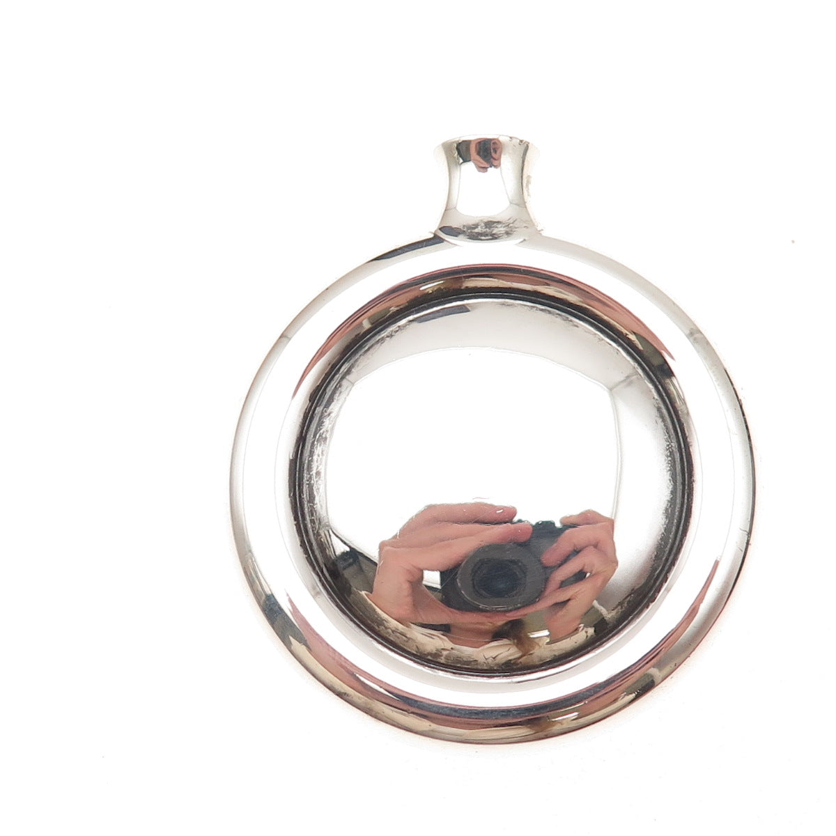 Christofle 925 Sterling Silver Vintage Flask Pin Brooch / Pendant