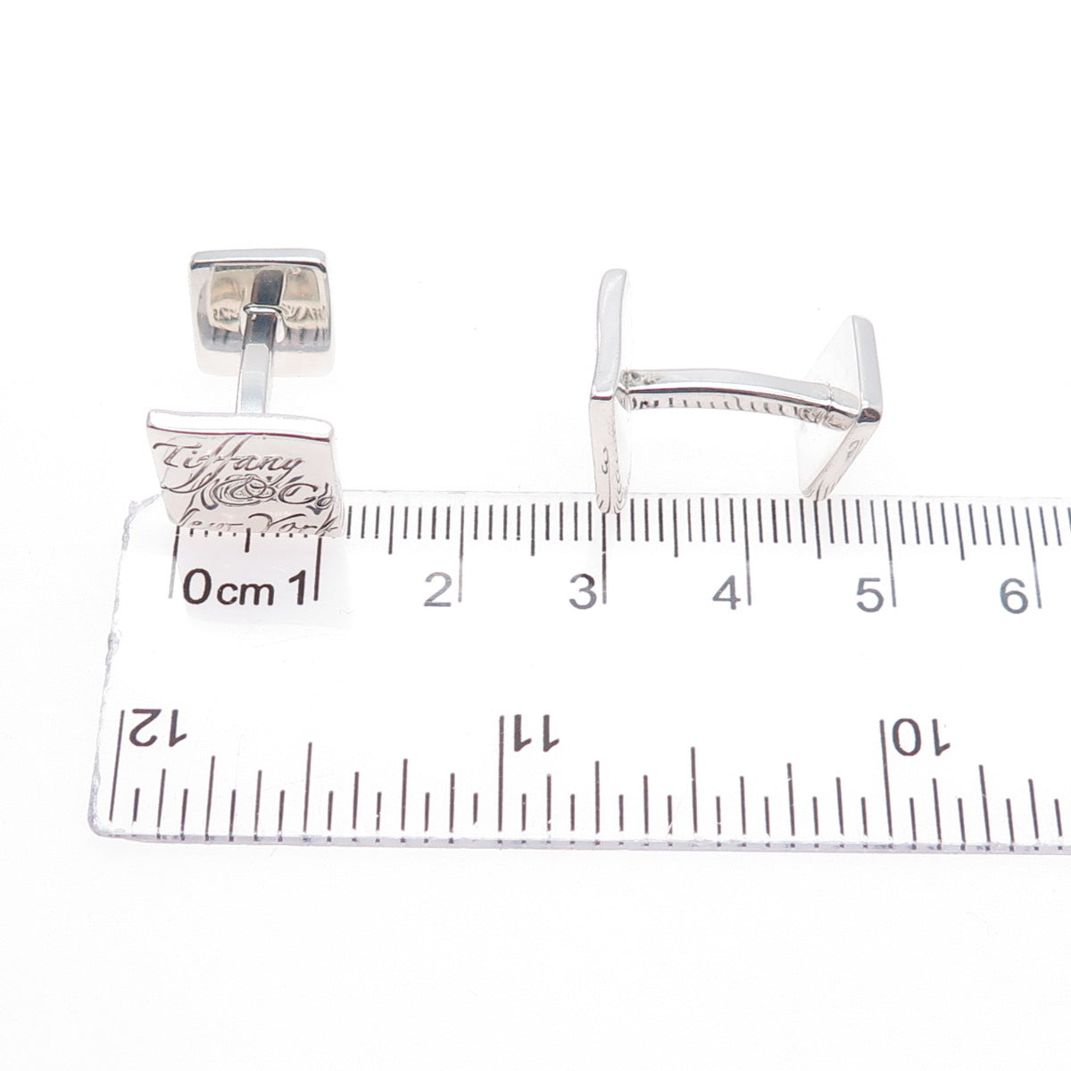TIFFANY & CO. 925 Sterling Silver Vintage New York Cufflinks