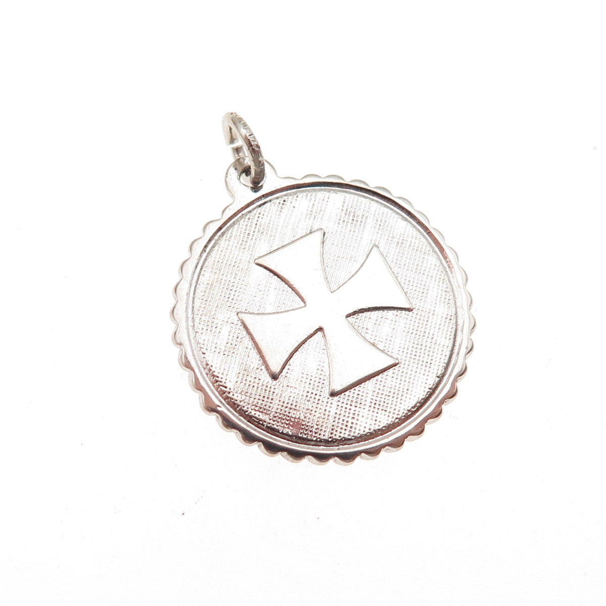 Elco 925 Sterling Silver Vintage Maltese Cross Charm Pendant