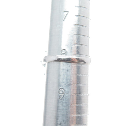 925 Sterling Silver Radiant-Cut Lab-Created Ruby & C Z Ring Size 8.25