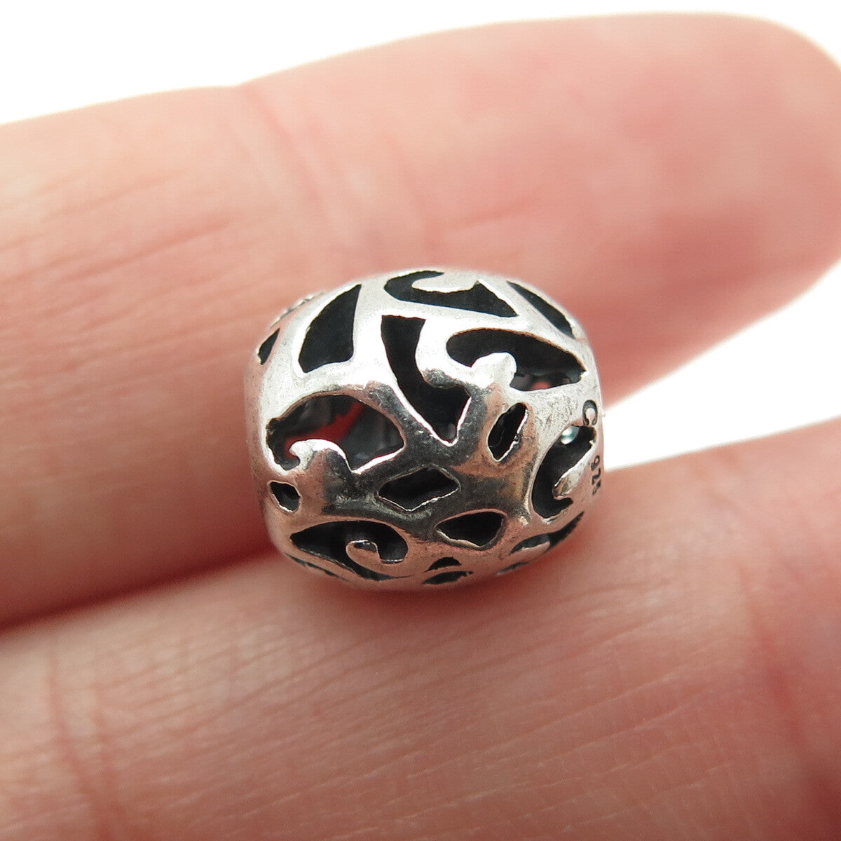 CHAMILIA 925 Sterling Silver Ornate Bead Charm