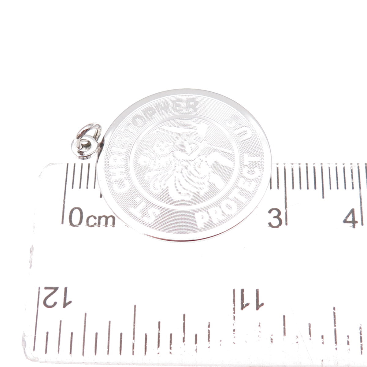 Griffith & Sons 925 Sterling Silver Vintage St. Christopher Charm Pendant