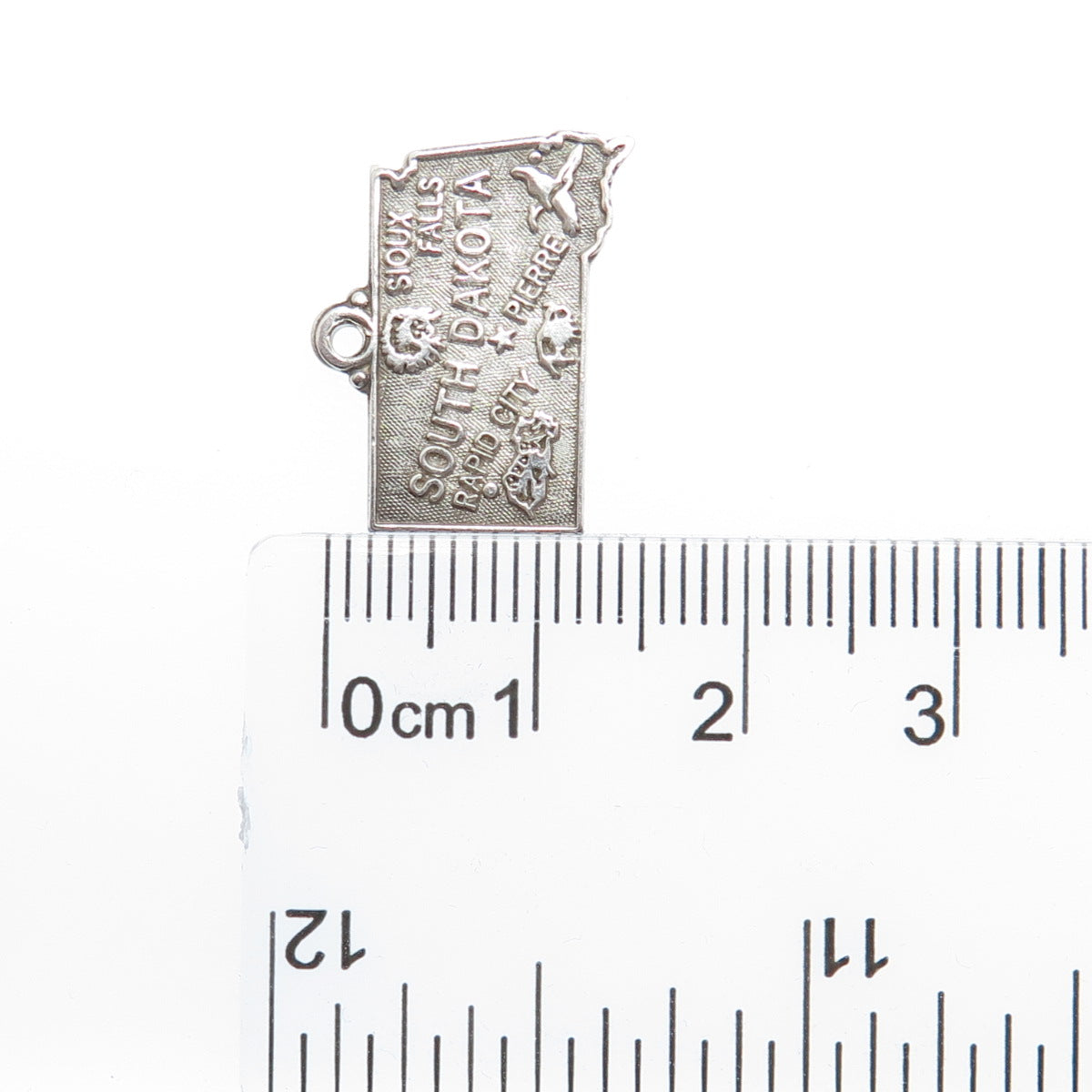 MAISELS INDIAN TRADING Sterling Silver Vintage South Dakota Mini Charm Pendant
