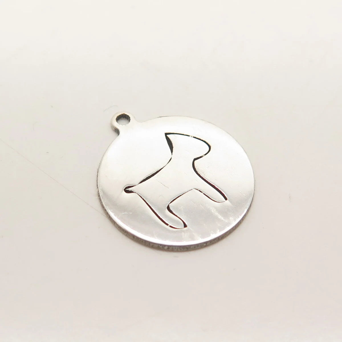 925 Sterling Silver USA Two In Town Dog Charm Pendant