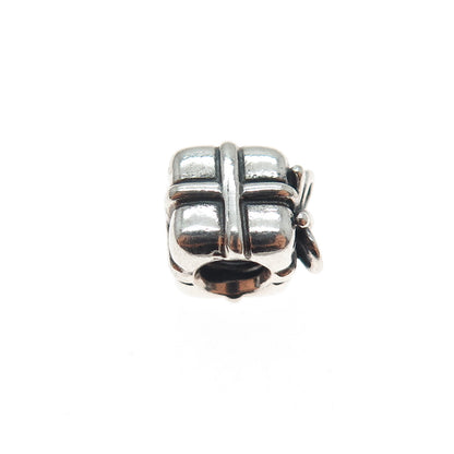 PANDORA 925 Sterling Silver Present Box Slide Bead Charm