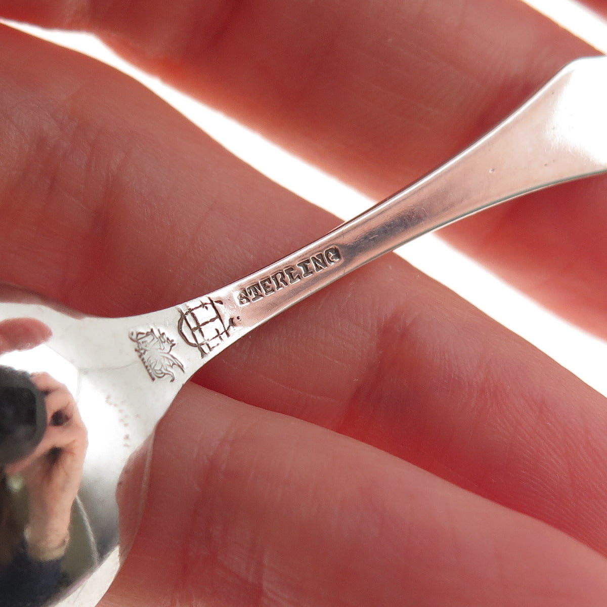 Alvin Sterling Antique Art Deco John Howard Payne Home Sweet Home Coffee Spoon