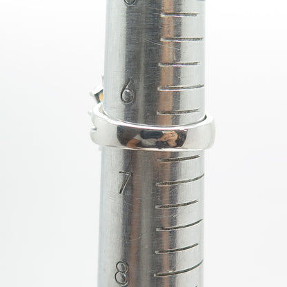 925 Sterling Silver Real Multi-Color Sapphire & Moonstone Floral Ring Size 6.75