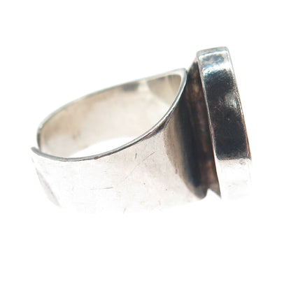 JOACHIM S’PALIU 925 Sterling Vintage Spain Modernist Adjustable Ring Size 5.75