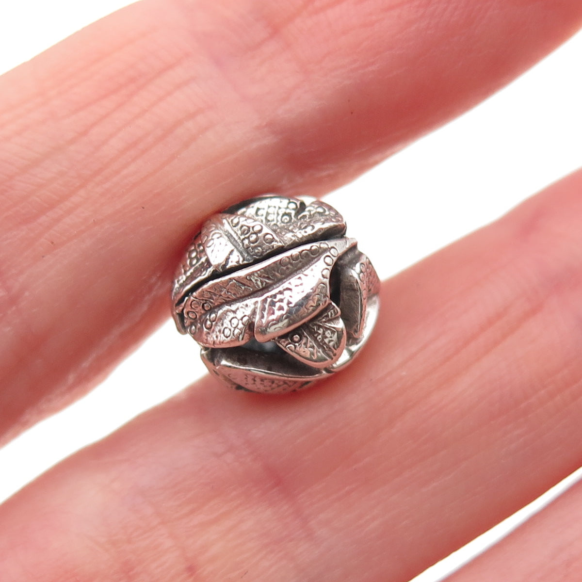 Trollbeads LAA 925 Sterling Silver Angel's Feathers Slide Bead Charm