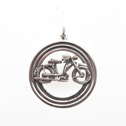 Payton Pepper & Sons 925 Sterling Silver Vintage 1969 Birmingham Bicycle Pendant