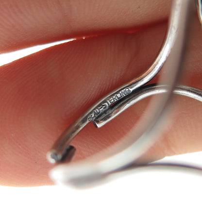 BEAU 925 Sterling Silver Antique Beaded Oxidized Adjustable Ring Size 6.75