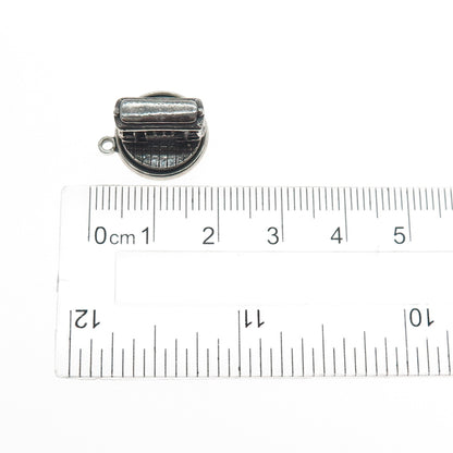 BELL TRADING POST 925 Sterling Silver Vintage SF Cable Car Mini 3D Charm Pendant
