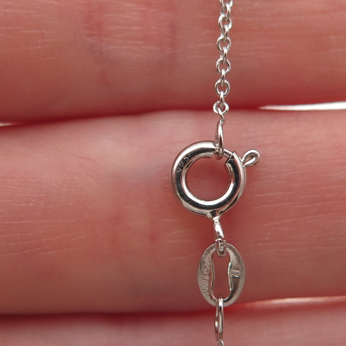 925 Sterling Silver Round-Cut C Z Cross Cable Chain Necklace 18"
