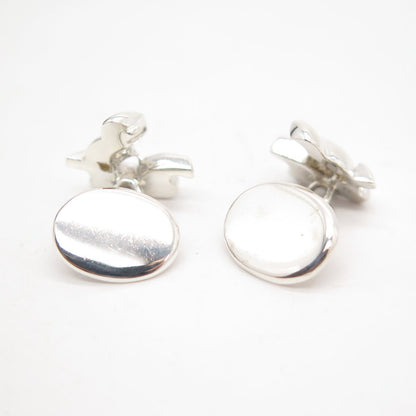 925 Sterling Silver Vintage Sail Boat Cufflinks