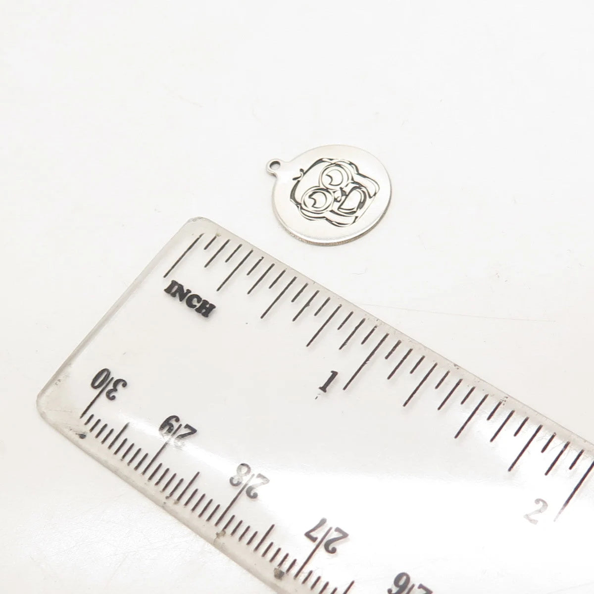 925 Sterling Silver USA Two In Town Monkey Charm Pendant