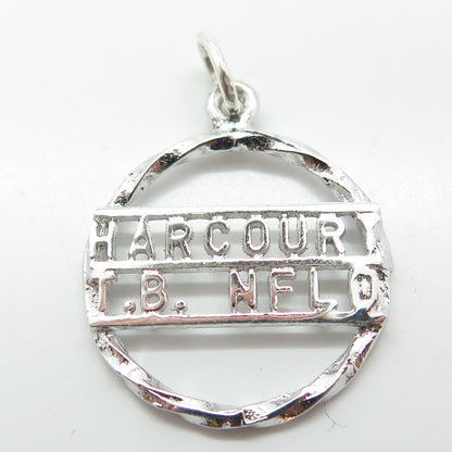 925 Sterling Silver Vintage Harcourt T. B. NFL Sport Club Pendant