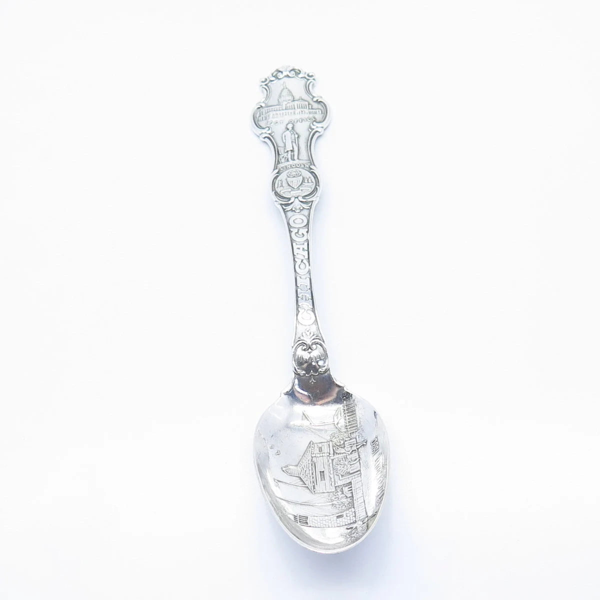 925 Sterling Silver Vintage R. Wallace & Sons Mfg. Co "Chicago" Spoon