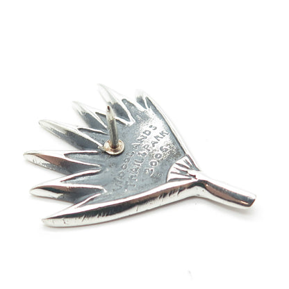 925 Sterling Silver Vintage 2006 "Woodlands Trail & Park" Leaf Pin
