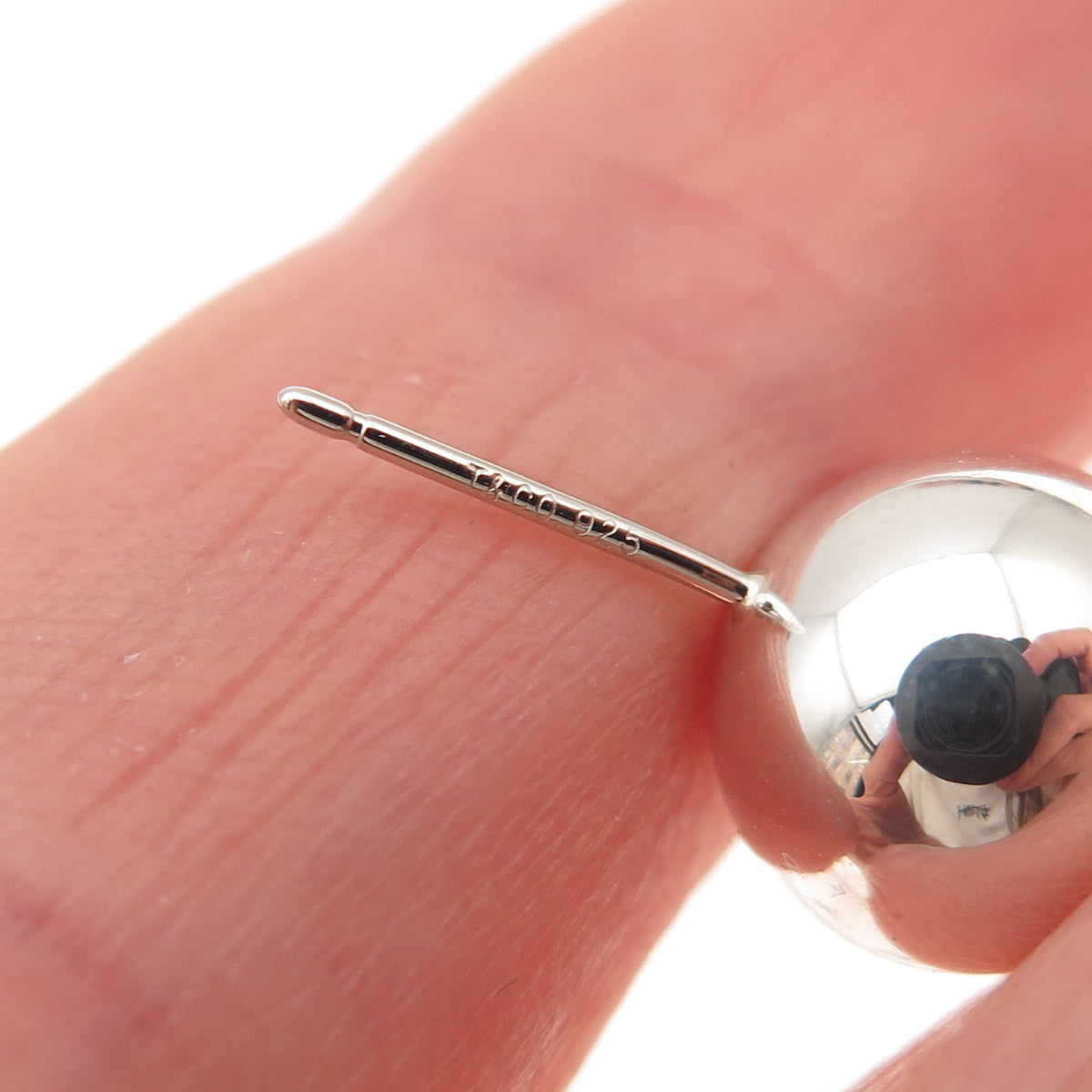 Tiffany & Co. 925 Sterling Silver Vintage HardWear 10mm Ball Stud Earrings