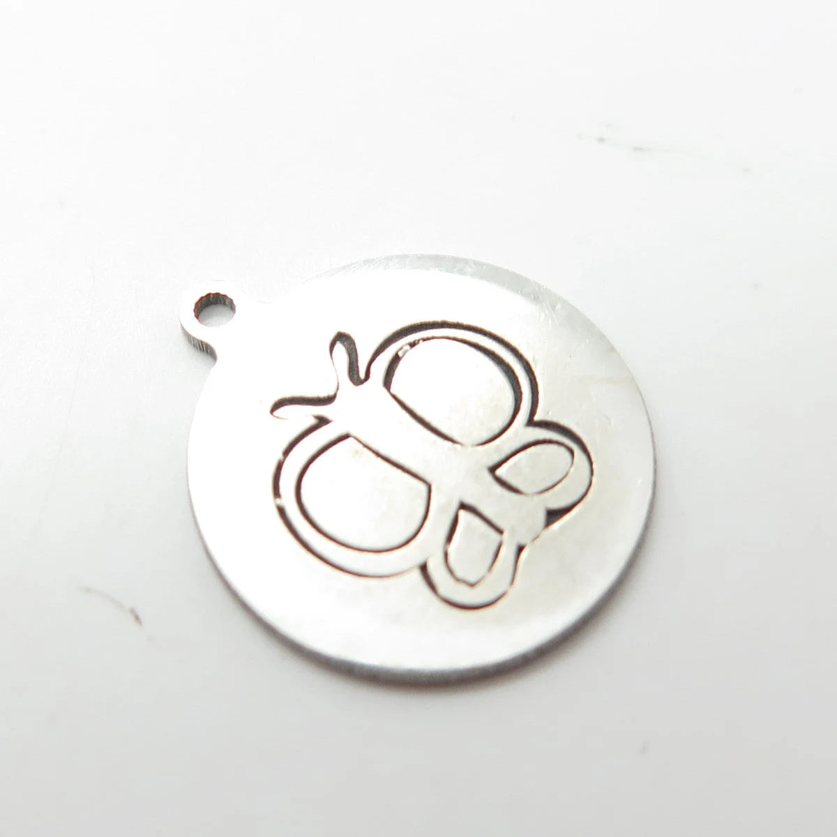 925 Sterling Silver USA Two In Town Butterfly Charm Pendant