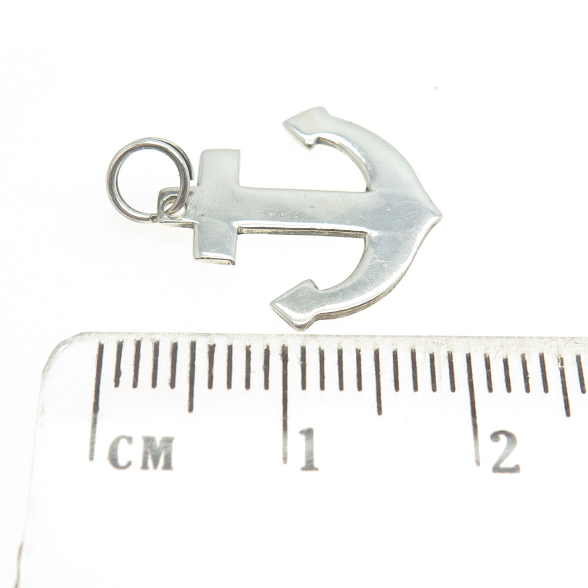 925 Sterling Silver Vintage Anchor Charm Pendant