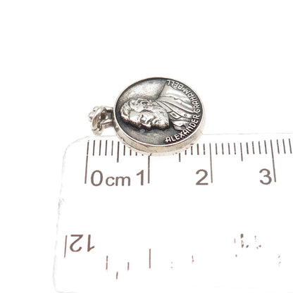 O.C. Tanner 925 Sterling Silver Vintage Alexander Graham Bell Mini Charm Pendant