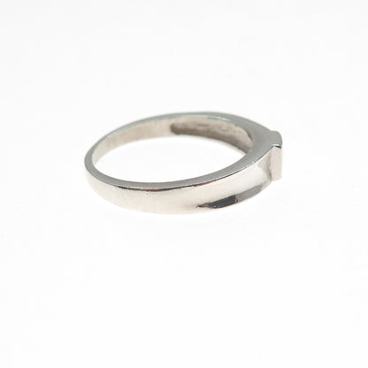 925 Sterling Silver Round-Cut C Z Ring Size 6.75