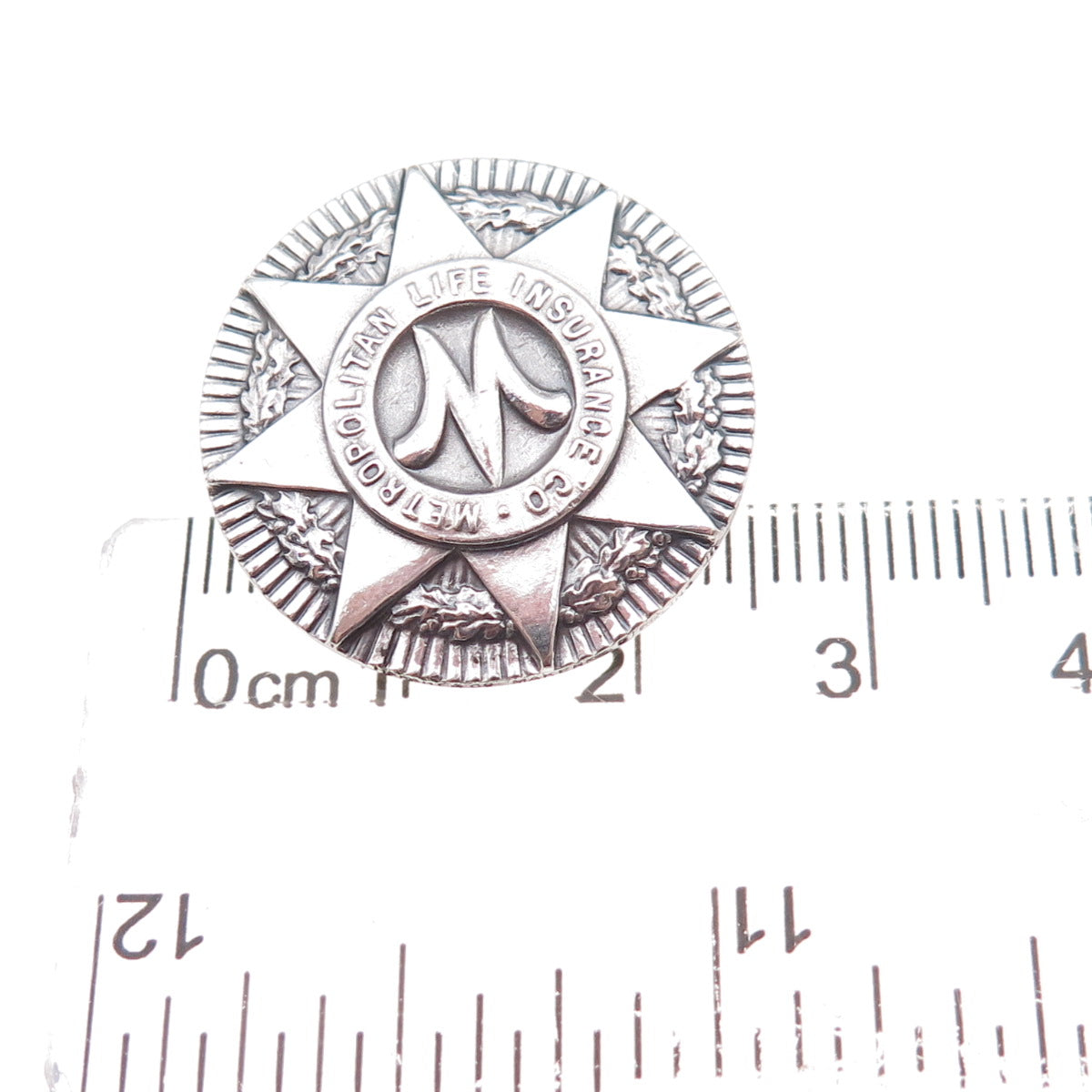925 Sterling Silver Antique Art Deco Metropolitan Life Insurance Co. Pin Brooch