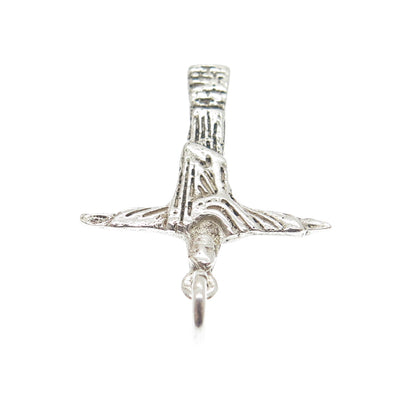 925 Sterling Silver Vintage Christ the Redeemer Rio de Janeiro Charm Pendant