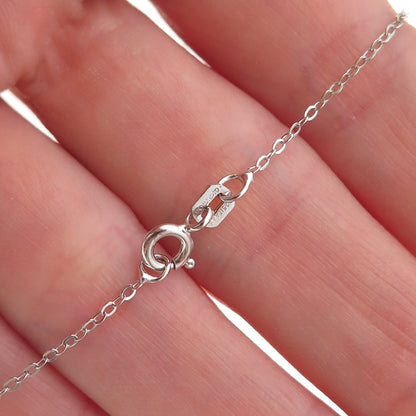Chuck Clemency 925 Sterling Silver Real Tanzanite Cable Chain Necklace 20"