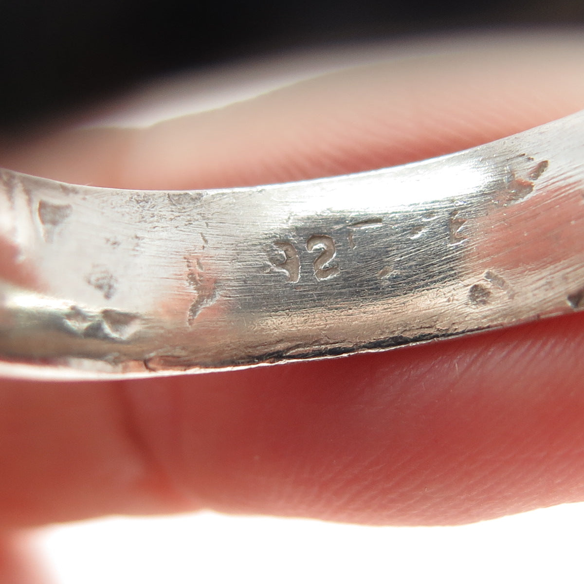 925 Sterling Silver Vintage Mexico Classic Wedding Band Ring Size 11.75