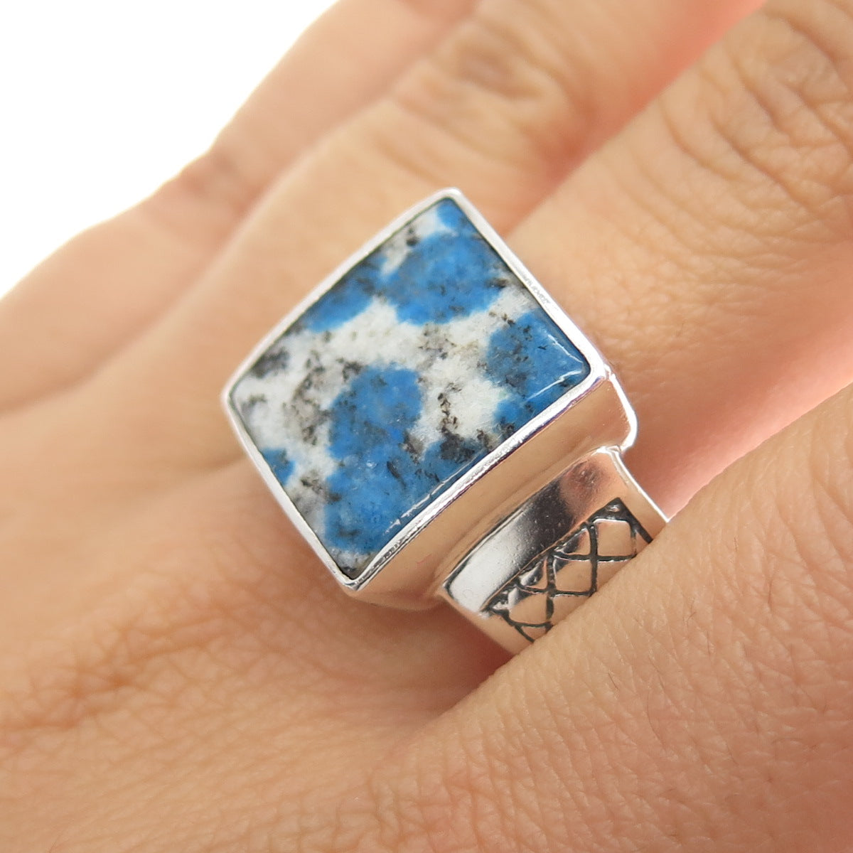 PHLD PlayHardLookDope 925 Sterling Silver Real K2 Jasper Ring Size 11.75