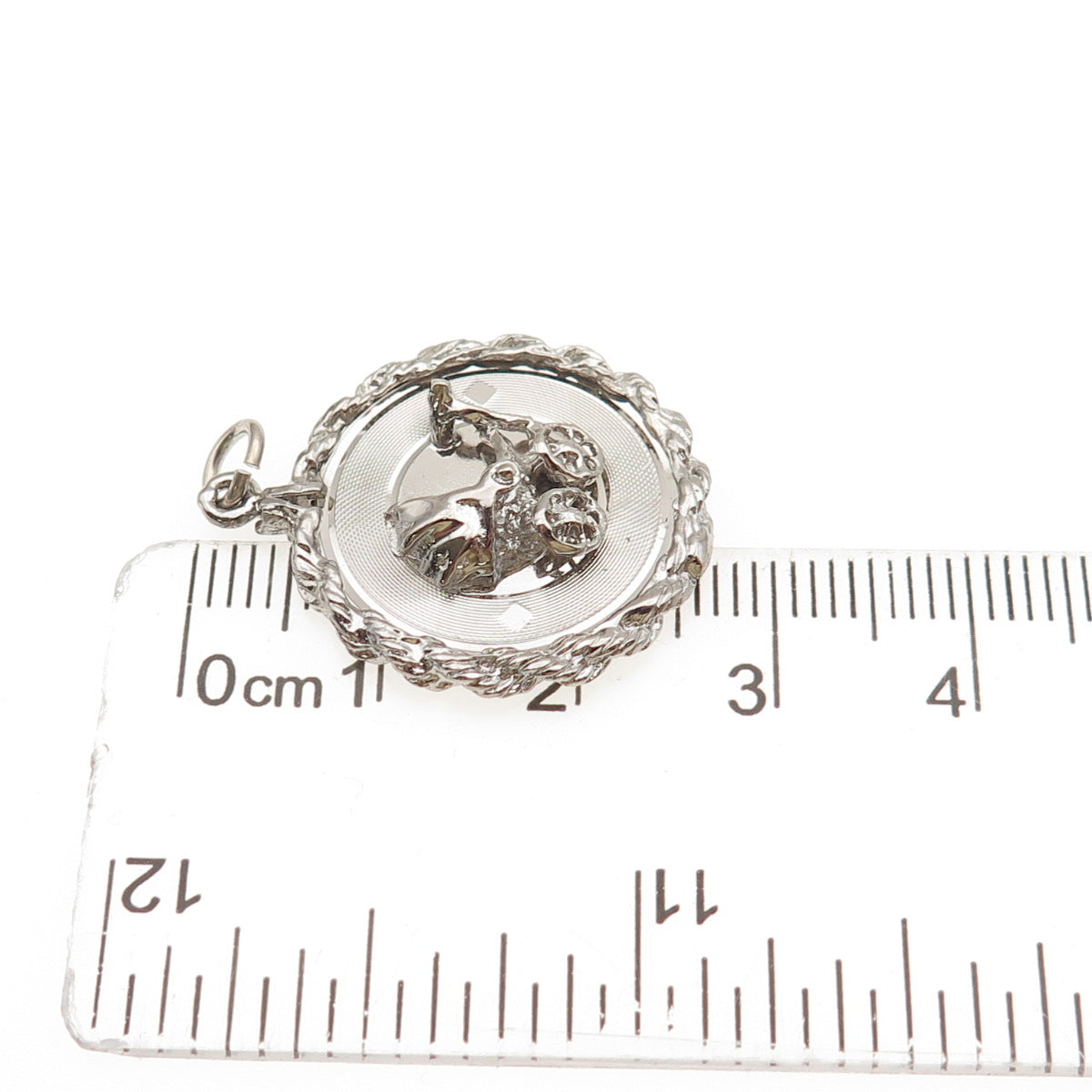 925 Sterling Silver Vintage Baby Stroller Charm Pendant