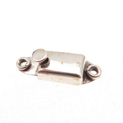 925 Sterling Silver Vintage Mexico Bracelet / Necklace Box Lock Clasp