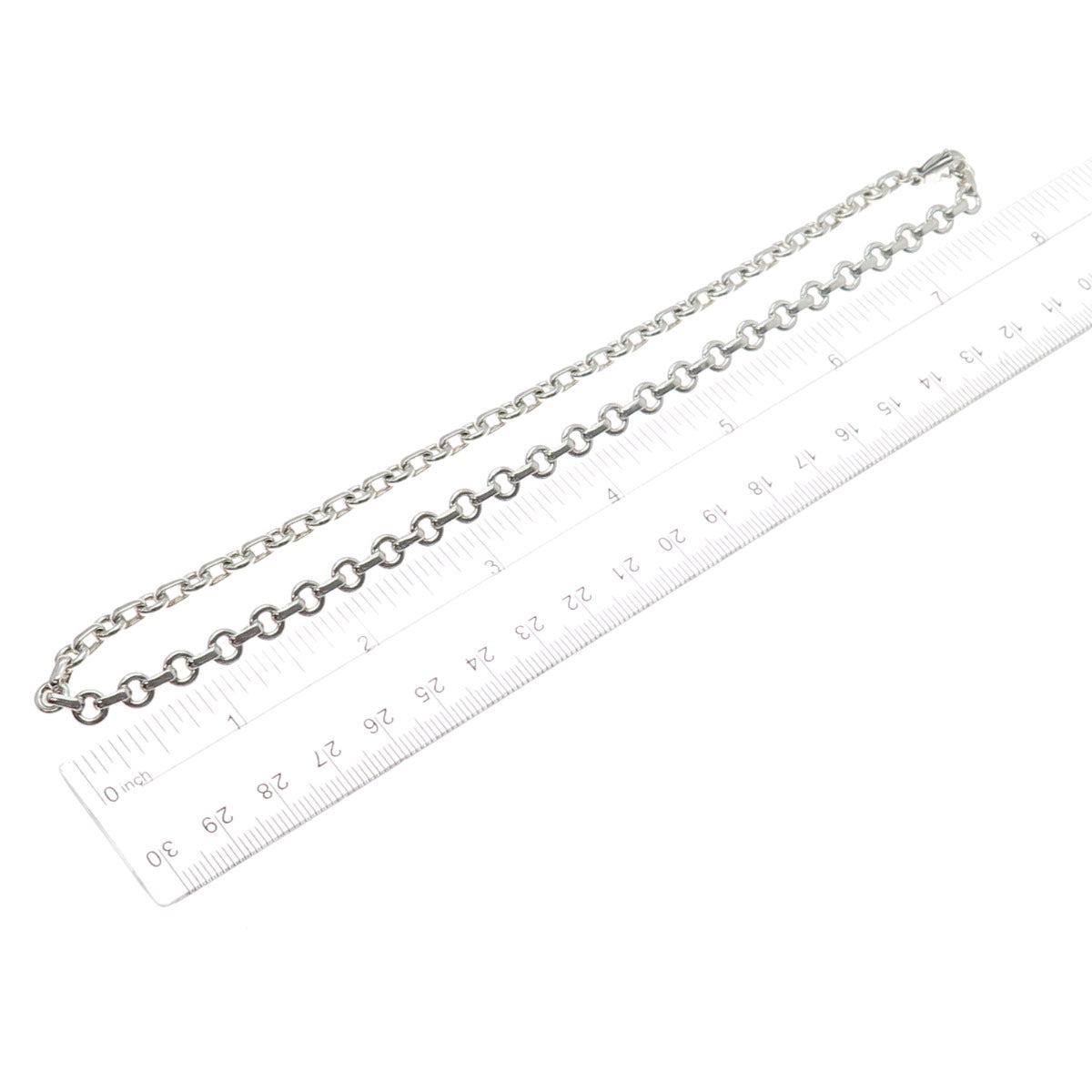 TIFFANY & CO. 925 Sterling Silver Vintage Italy Cable Chain Necklace 16"