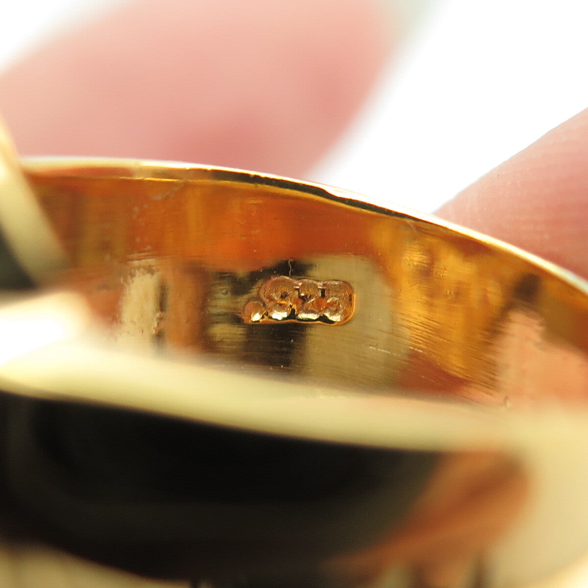 CHATEAU D'ARGENT 925 Sterling Silver Gold Plated Real Citrine Ring Size 6.5