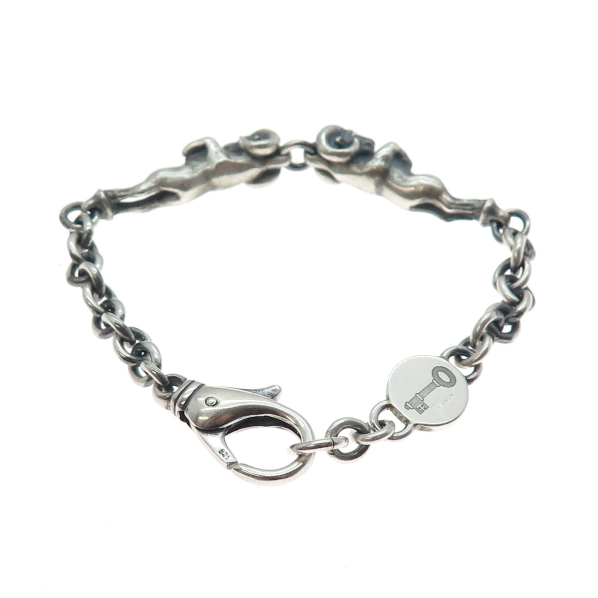 Theo Fennell 925 Sterling Silver Vintage London Aries Zodiac Sign Bracelet 6.5"