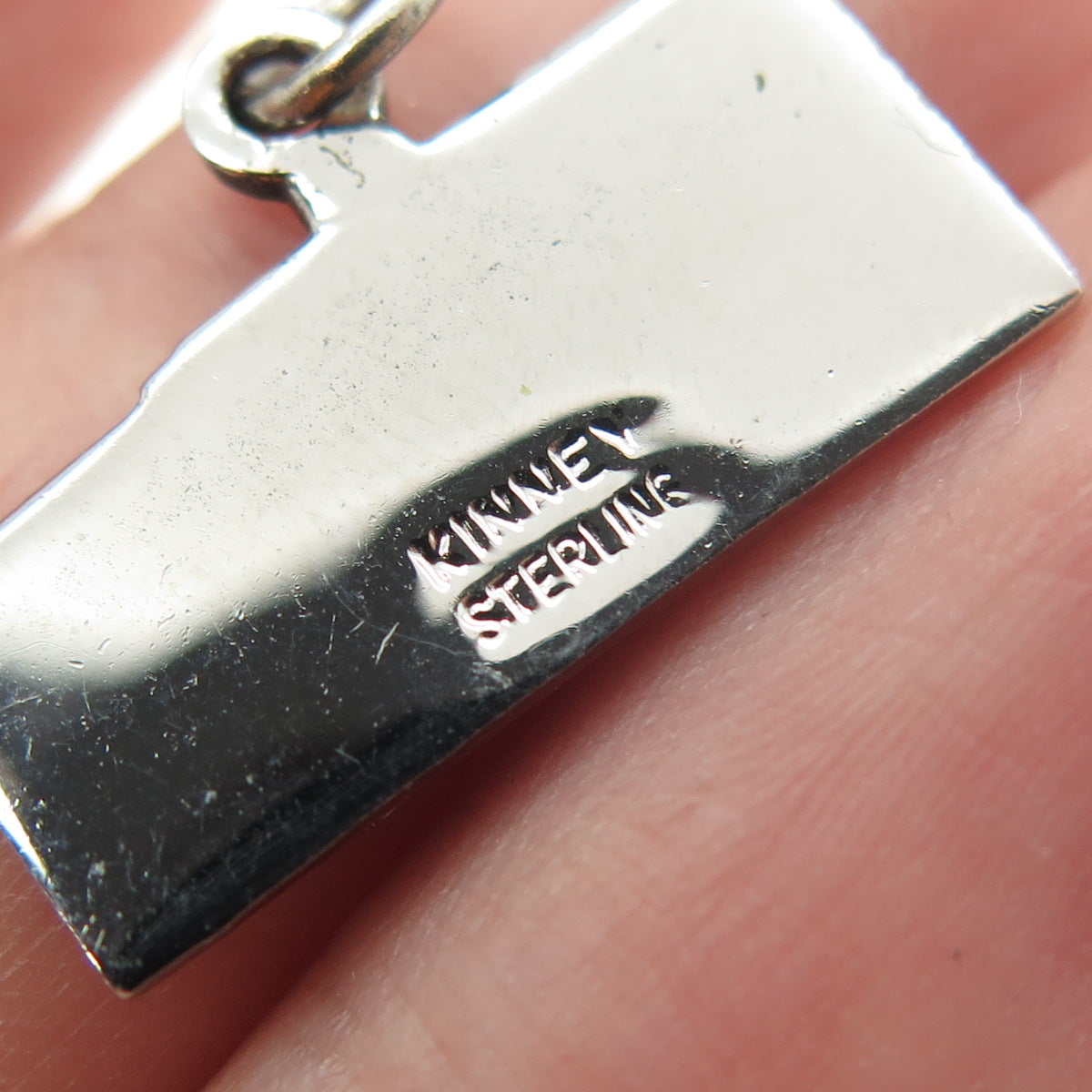 KINNEY 925 Sterling Silver Vintage Enamel "Coal Grove High School" Pendant