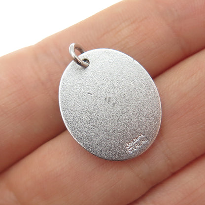 JOSTENS 925 Sterling Silver Vintage 04 Lucky Number Tag Charm Pendant