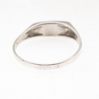 925 Sterling Silver Vintage Real Lapis Oxidized Ring Size 11