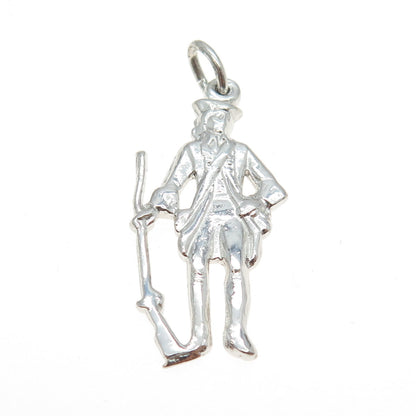 COLEMAN CO. 925 Sterling Silver Vintage Nelson Figure Charm Pendant