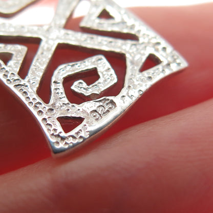 925 Sterling Silver Modernist Spiral Bar Cable Chain Necklace 18"