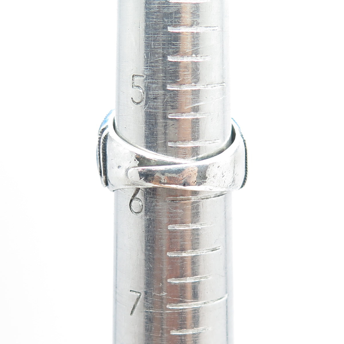 925 Sterling Silver Antique Chinese Enamel Grape Vine Adjustable Ring Size 6