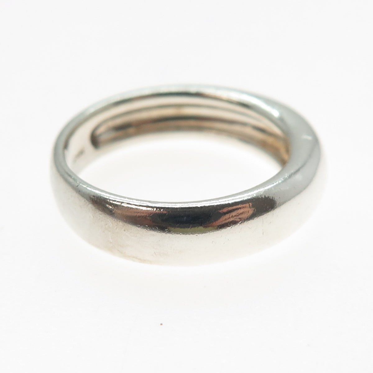 925 Sterling Silver Vintage Classic Wedding Band Ring Size 8.5