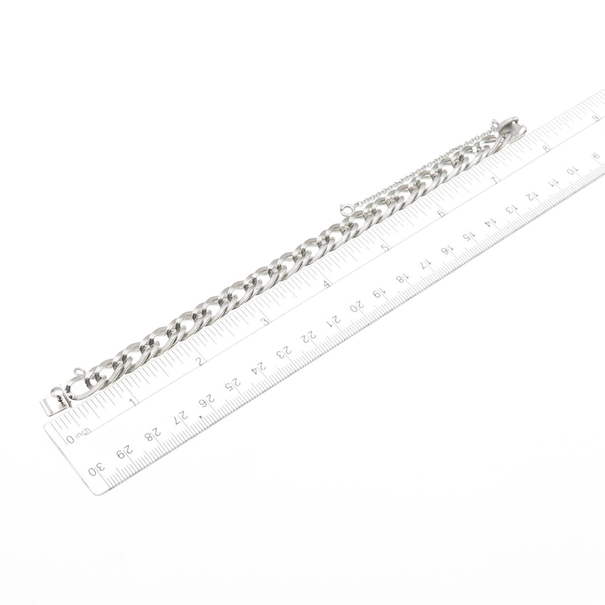 A&Z HAYWARD 925 Sterling Silver Vintage Curb Link Bracelet 7.25"