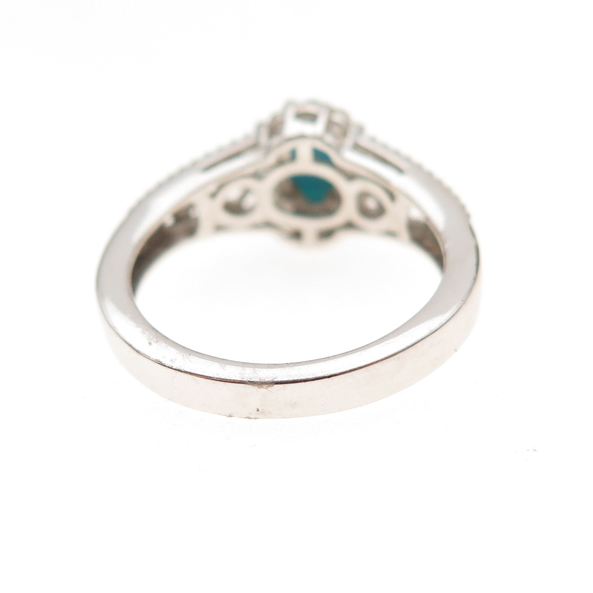 Chuck Clemency 925 Sterling Real Sleeping Beauty Turquoise Topaz Ring Size 5.25