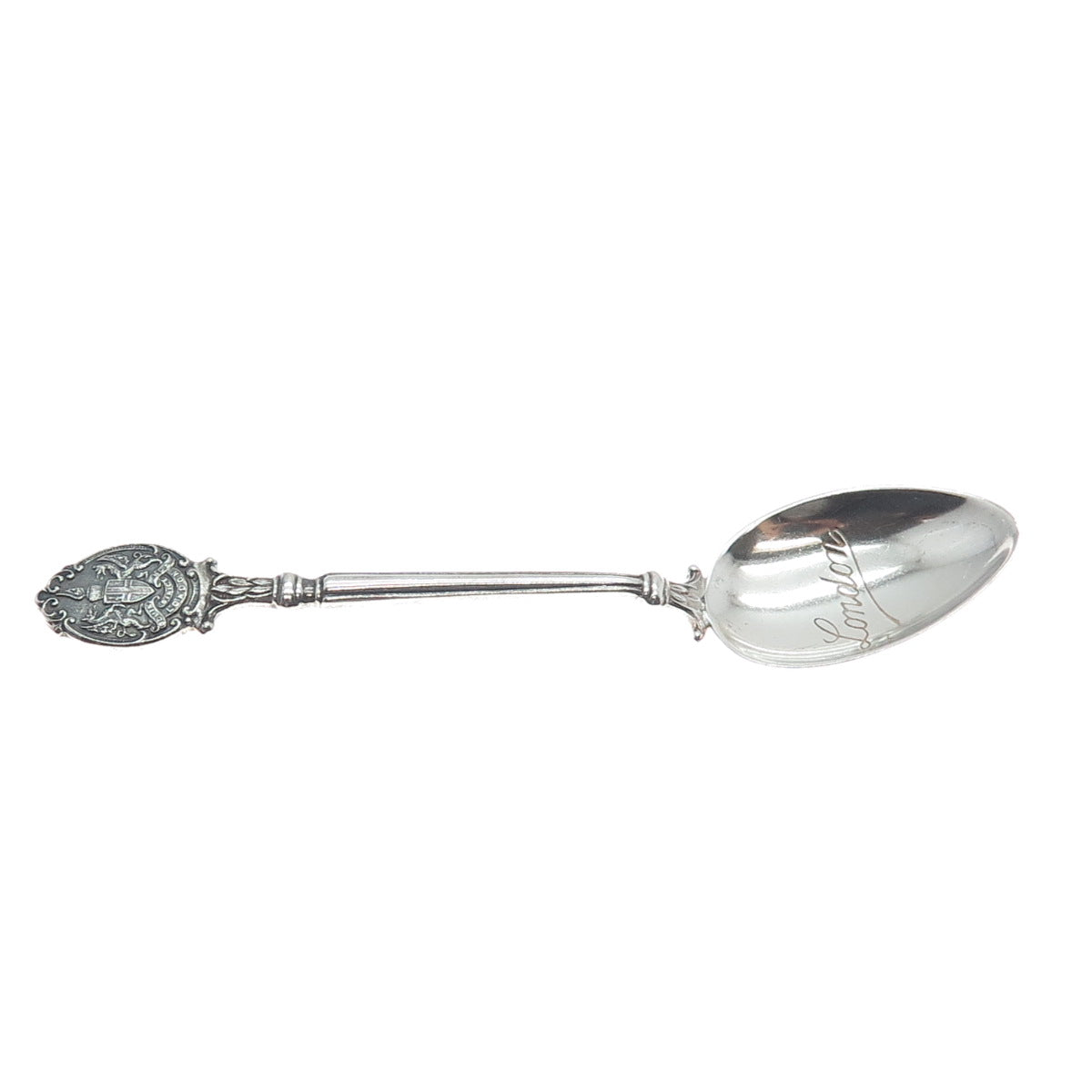 TURNER & SIMPSON 925 Sterling Vintage 1962 Birmingham London Coat of Arms Spoon