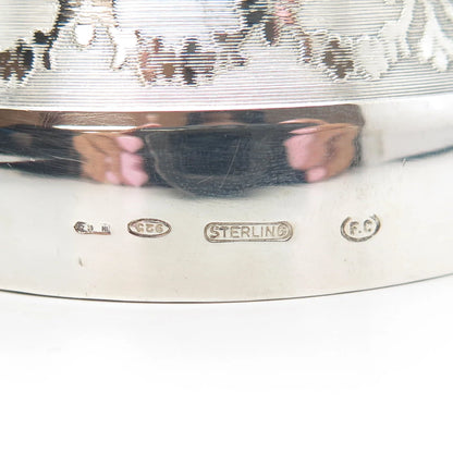 925 Sterling Silver Vintage Italy Ornate Music Bell Box / SIGNED "FC"